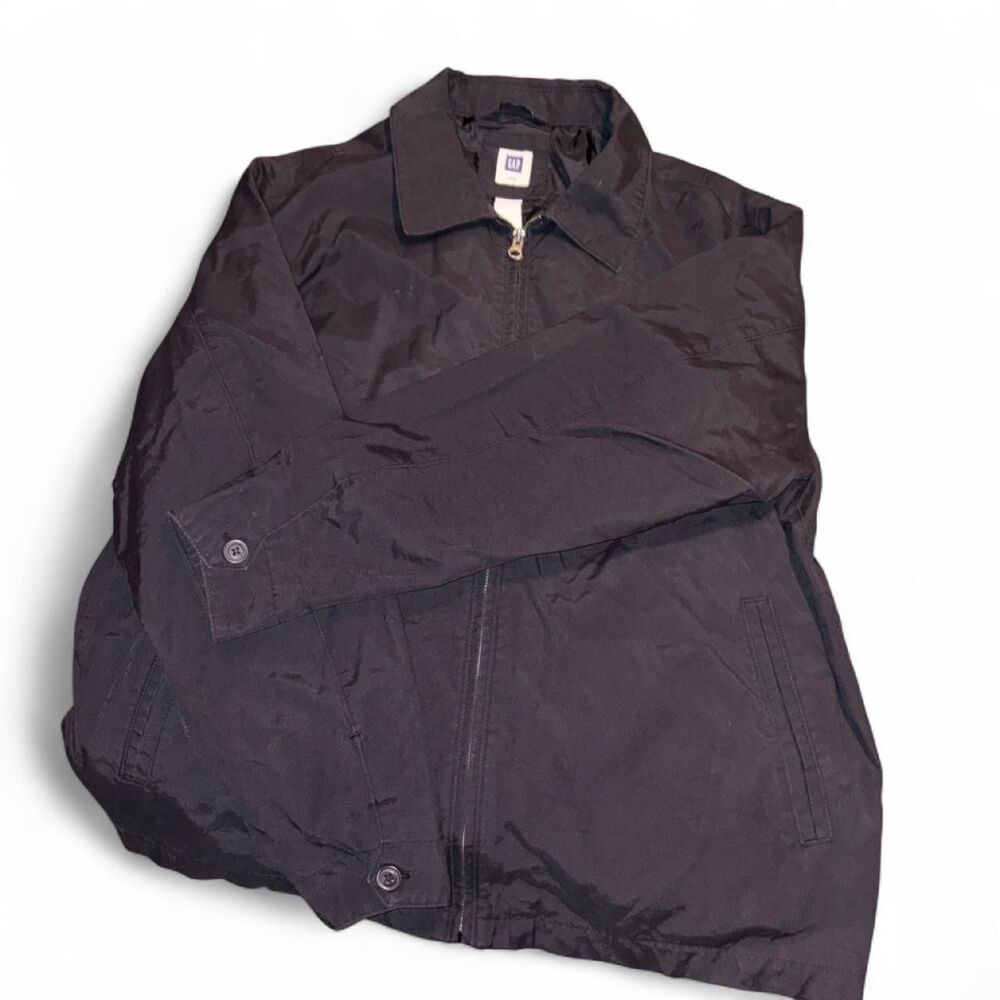 Vintage Gap Technical Harrington Utility Black Jacket XXL